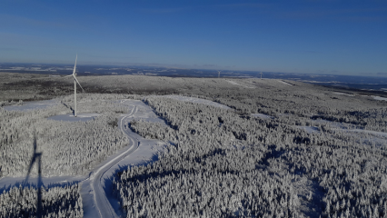 Cold climate wind farm that needs ice protection system, 2