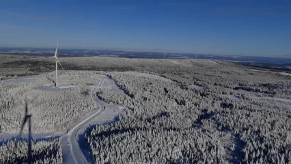 Cold climate wind farm that needs ice protection system, 2